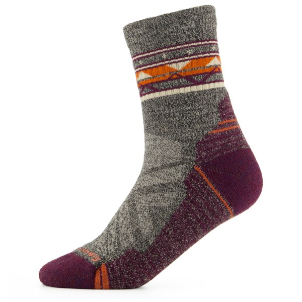 Smartwool - Women's Hike LT Cushion Zig Zag Valley Mid Crew - Wandersocken Gr M braun von Smartwool