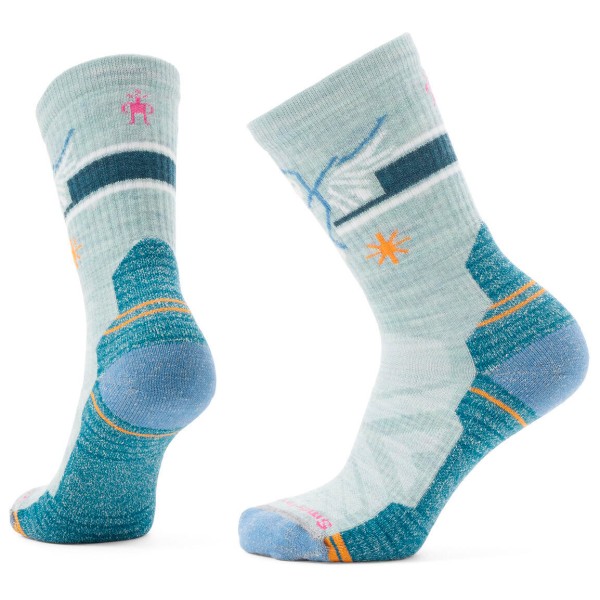 Smartwool - Women's Hike Light Cushion Hoo Who Crew Socks - Wandersocken Gr L;M grau von Smartwool