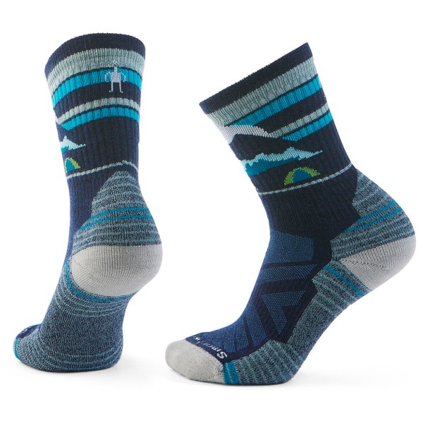 Smartwool - Women's Hike Light Cushion New Pattern Crew Socks - Wandersocken Gr L;M;S blau;grau;lila von Smartwool