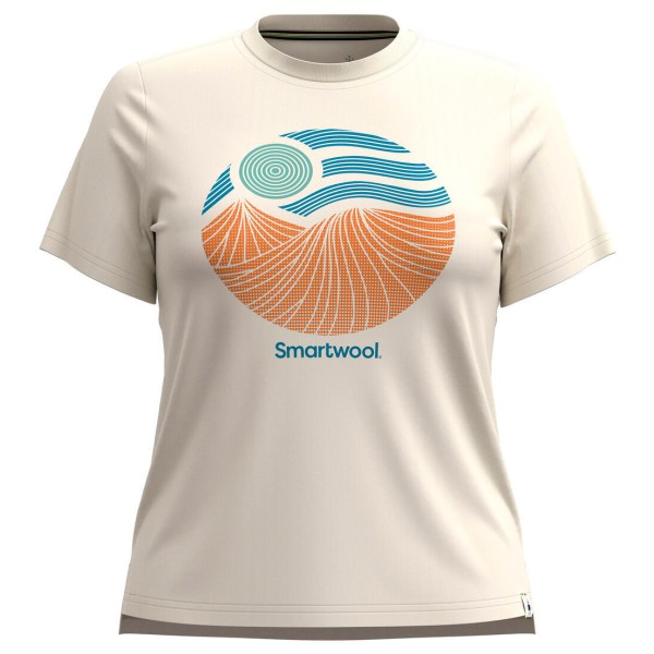 Smartwool - Women's Horizon View Graphic Short Sleeve - Merinoshirt Gr M grau von Smartwool