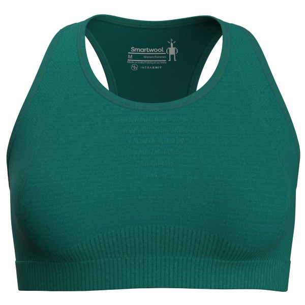 Smartwool - Women's Intraknit Racerback Bra - Sport-BH Gr L türkis/grün von Smartwool