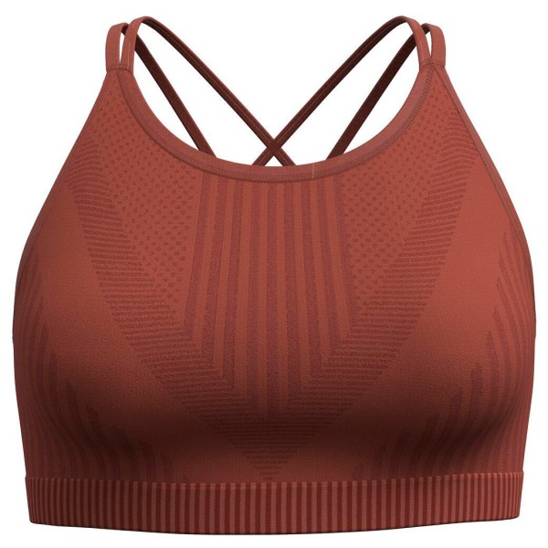 Smartwool - Women's Intraknit Strappy Bra - Sport-BH Gr L;M;S;XL;XS rosa/braun;schwarz von Smartwool