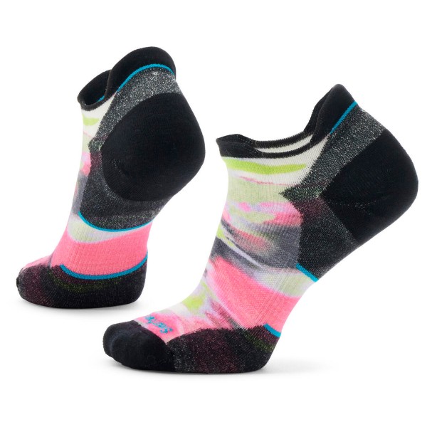 Smartwool - Women's Run Targeted Cushion Brushed Prt Low Ankle - Laufsocken Gr L schwarz von Smartwool