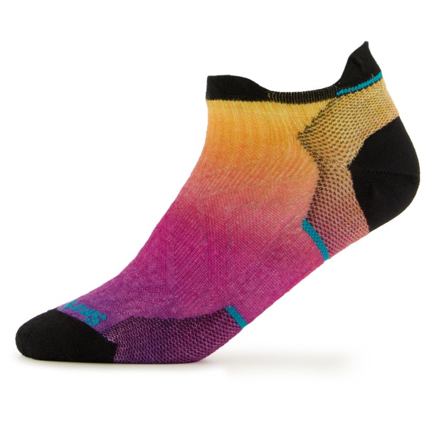 Smartwool - Women's Run Zero Cushion Ombre Print Low Ankle - Laufsocken Gr L bunt von Smartwool