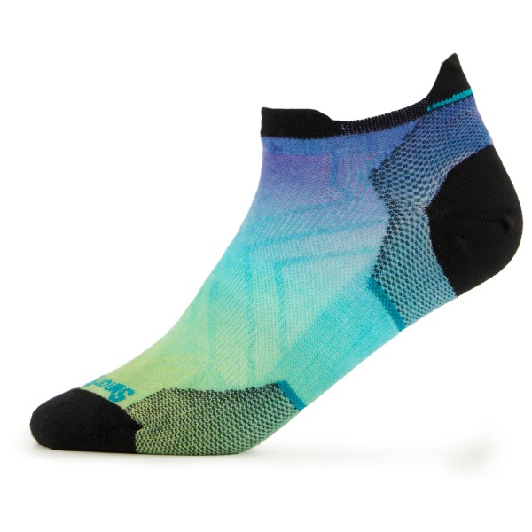 Smartwool - Women's Run Zero Cushion Ombre Print Low Ankle - Laufsocken Gr M bunt von Smartwool