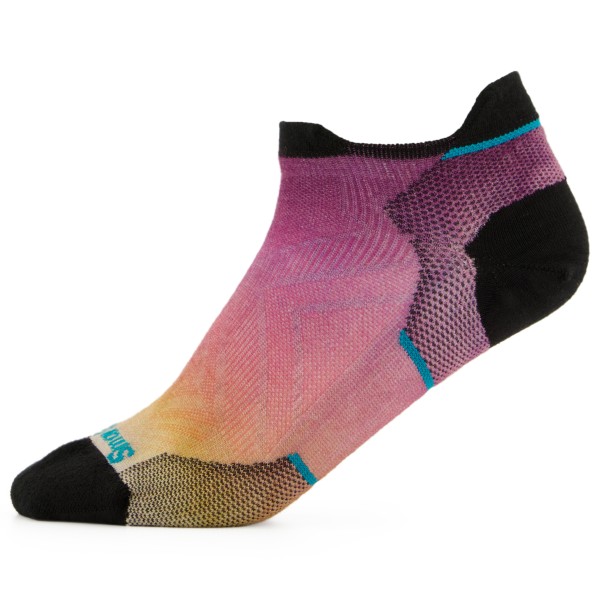 Smartwool - Women's Run Zero Cushion Ombre Print Low Ankle - Laufsocken Gr M bunt von Smartwool