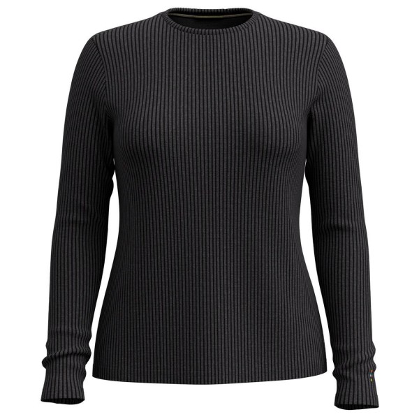 Smartwool - Women's Thermal Merino Rib Crew - Merinolongsleeve Gr L;M;S;XL;XS beige;schwarz von Smartwool