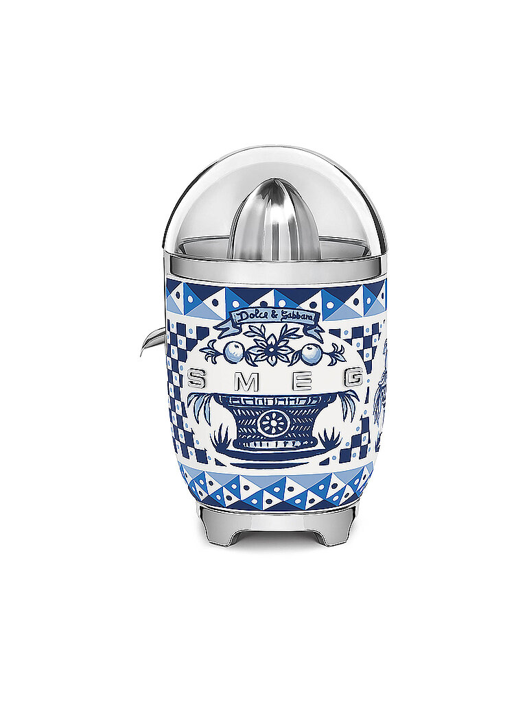 SMEG Zitruspresse 700Watt Dolce & Gabbana CJF01DGBEU Blu Mediterraeo blau von Smeg