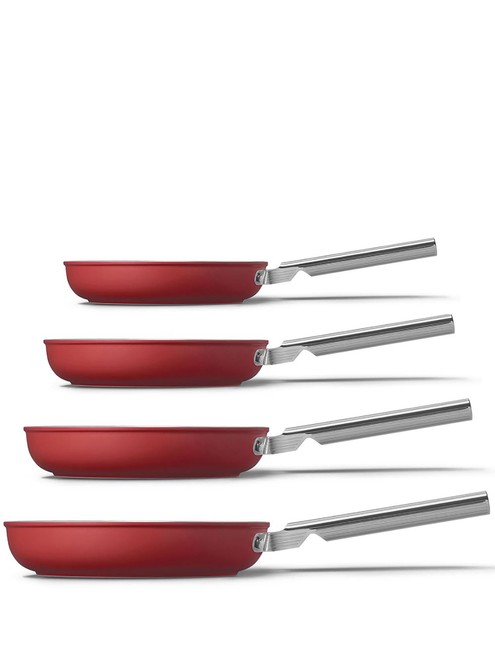 Smeg set of four cookware set - Red von Smeg