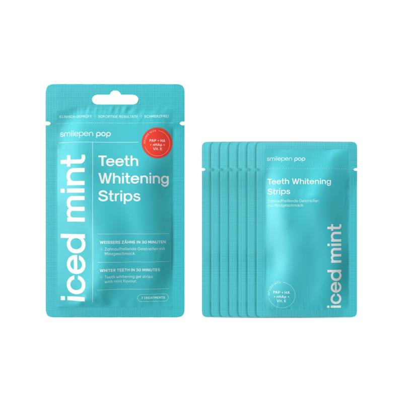 Pop - "iced Mint" Whitening Strips von SmilePen