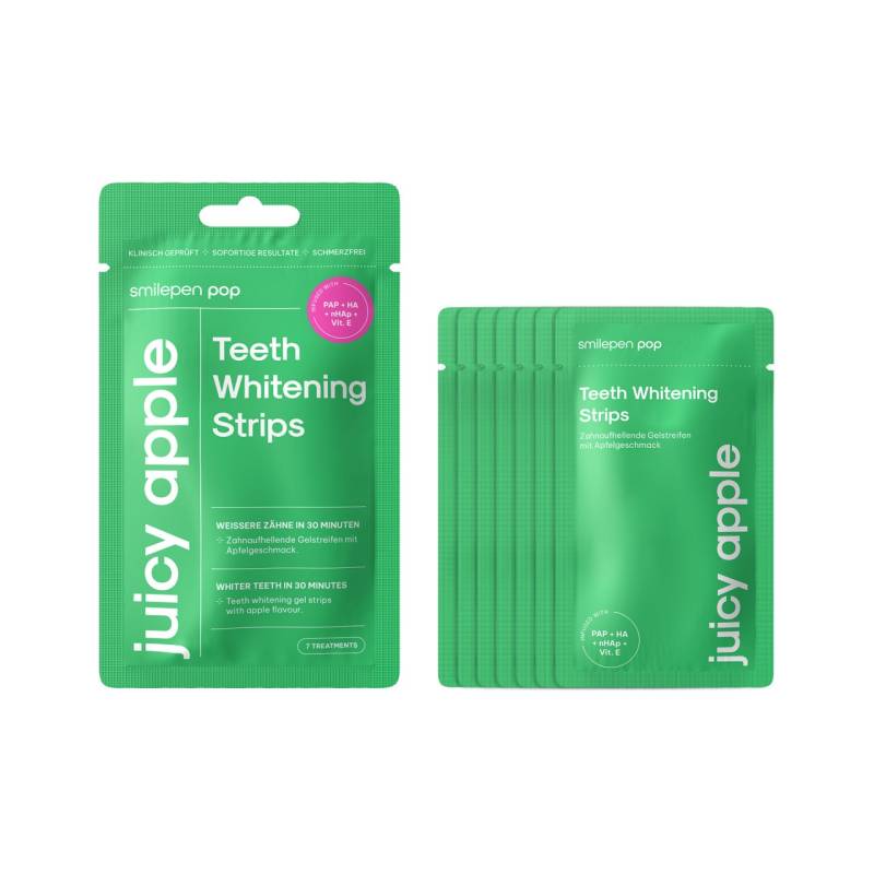 Pop - "juicy Apple" Whitening Strips von SmilePen