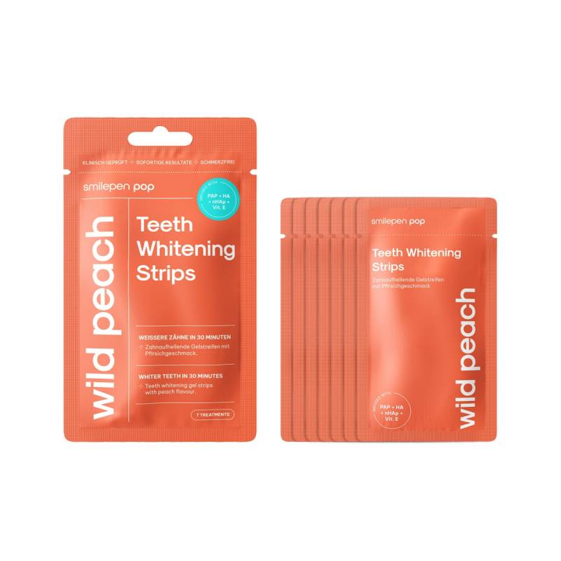 Pop - "wild Peach" Whitening Strips von SmilePen