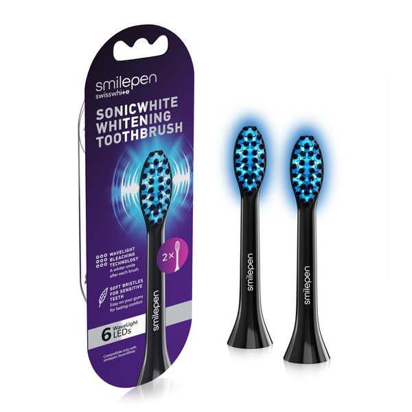 Smilepen - Ersatzbürstenköpfe 2 x zu Sonicwhite mit 6 LED, 1 pezzo von Smilepen