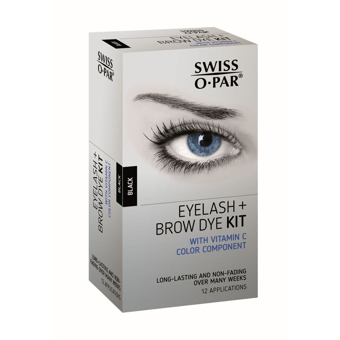 SMISS-O-PAR Färbeset schwarz Augenbrauen + Wimpernfarbe 6ST