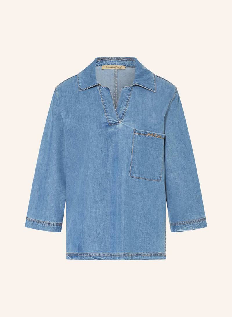 Smith & Soul Bluse In Jeansoptik blau von Smith & Soul