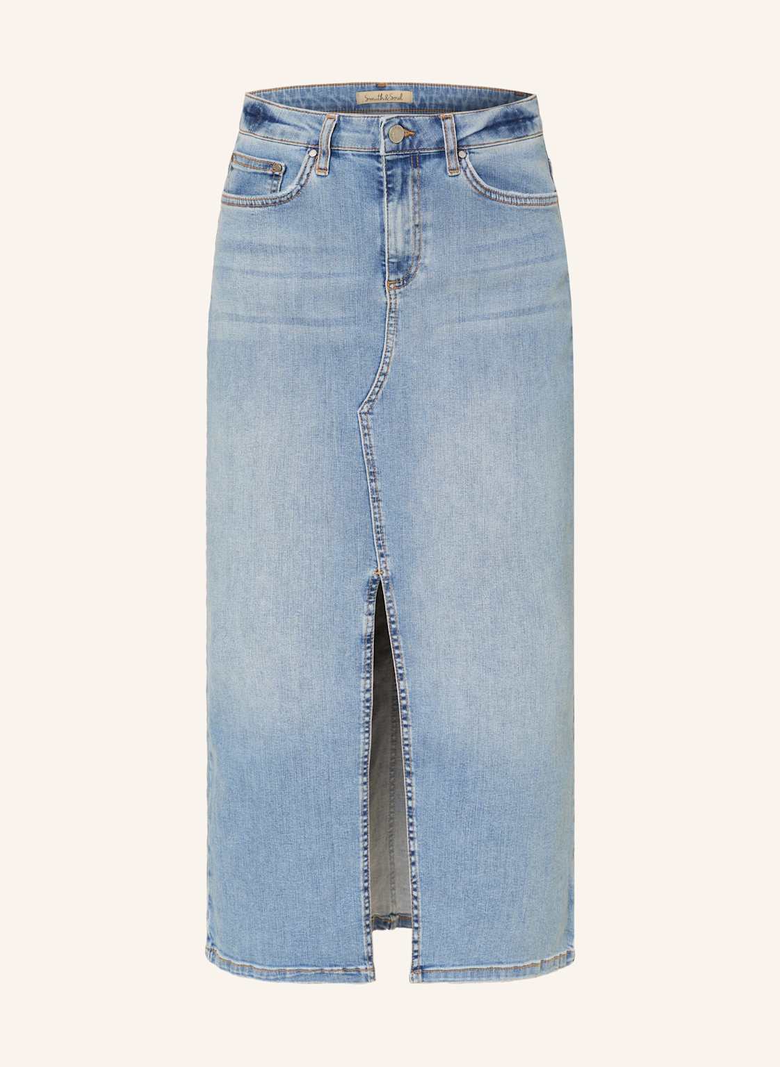 Smith & Soul Jeansrock blau