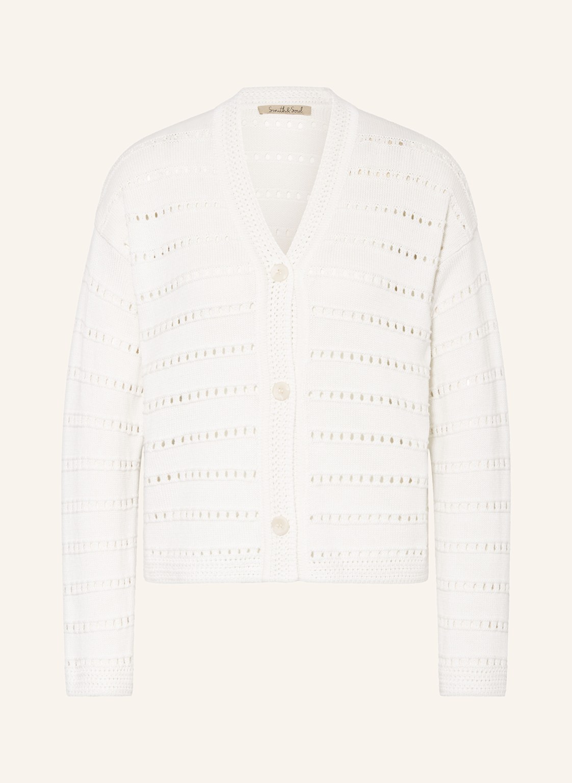 Smith & Soul Strickjacke weiss Smith & Soul Strickjacke weiss von Smith & Soul