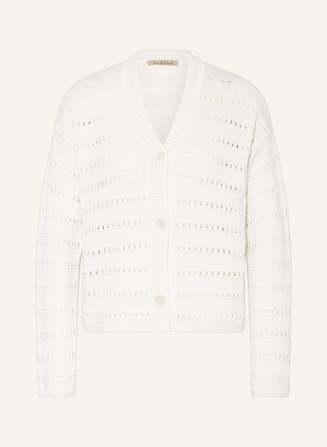 Smith & Soul Strickjacke weiss von Smith & Soul