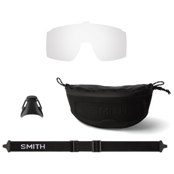 Smith - Pursuit Mirror S3 (VLT 12%) + S0 (VLT 89%) - Gletscherbrille schwarz/weiß;türkis von Smith