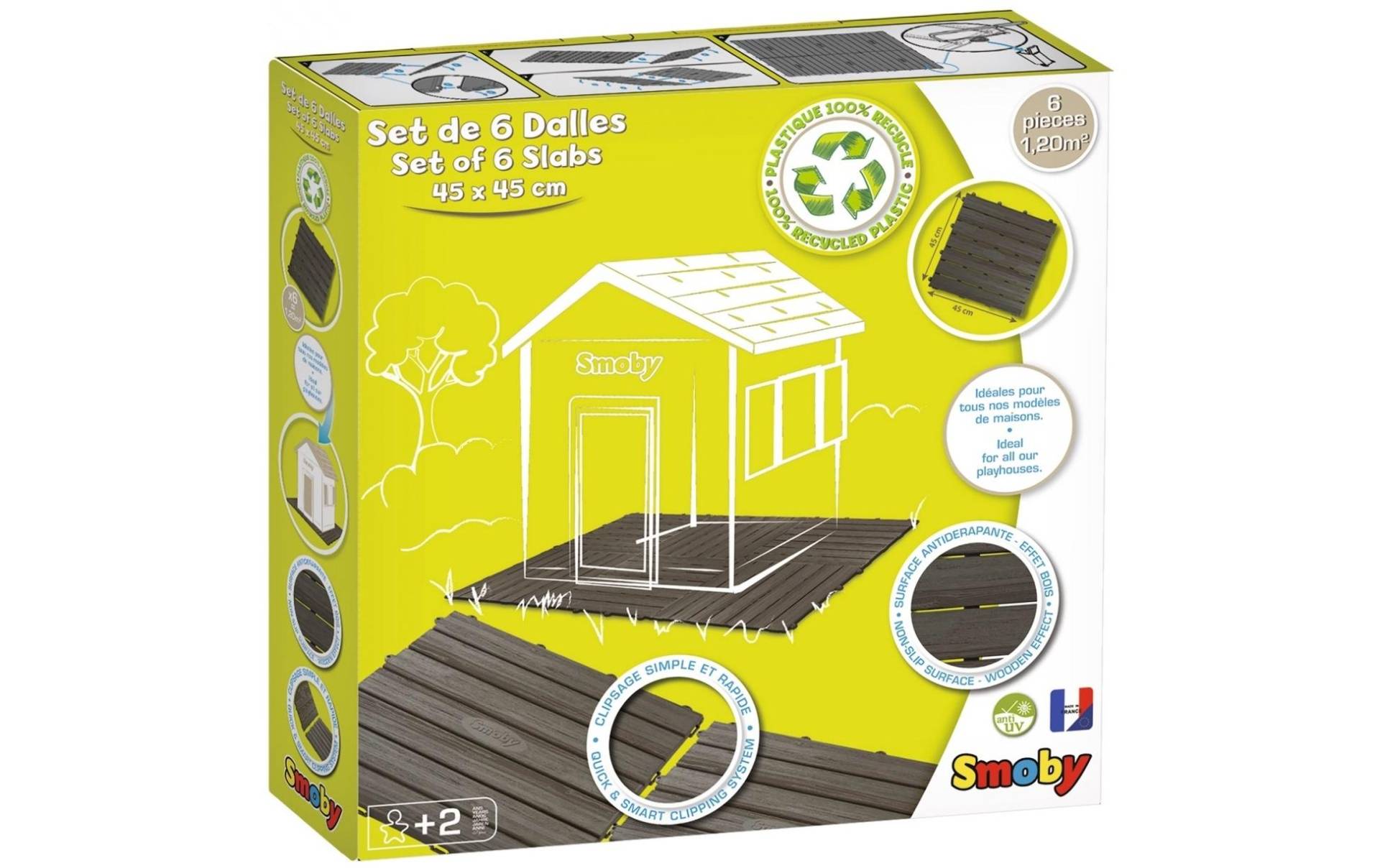 Smoby Bodenschutzmatte »Bodenplatten-Set mit Klicksystem« von Smoby