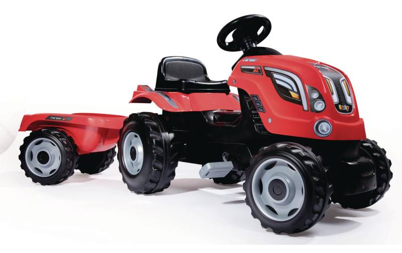 Smoby Trettraktor »Farmer XL, rot«, mit Anhänger von Smoby