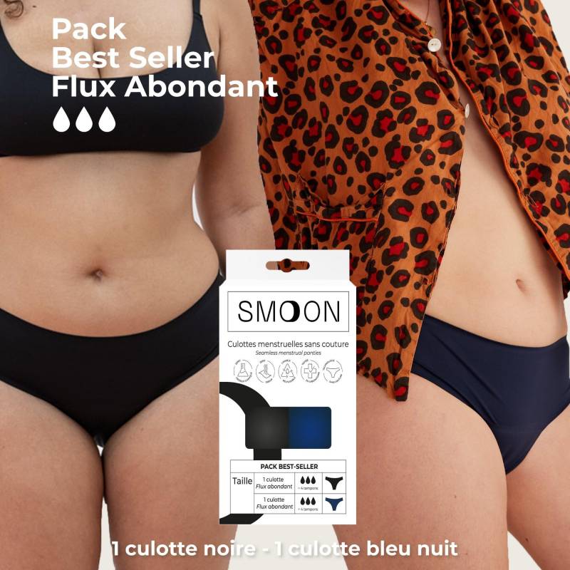 Duopack,maxi Periodenslip Damen Zweifarbig  L von Smoon