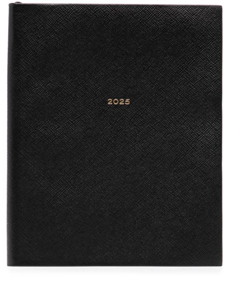 Smythson 2025 Portobello weekly vertical diary - Black von Smythson