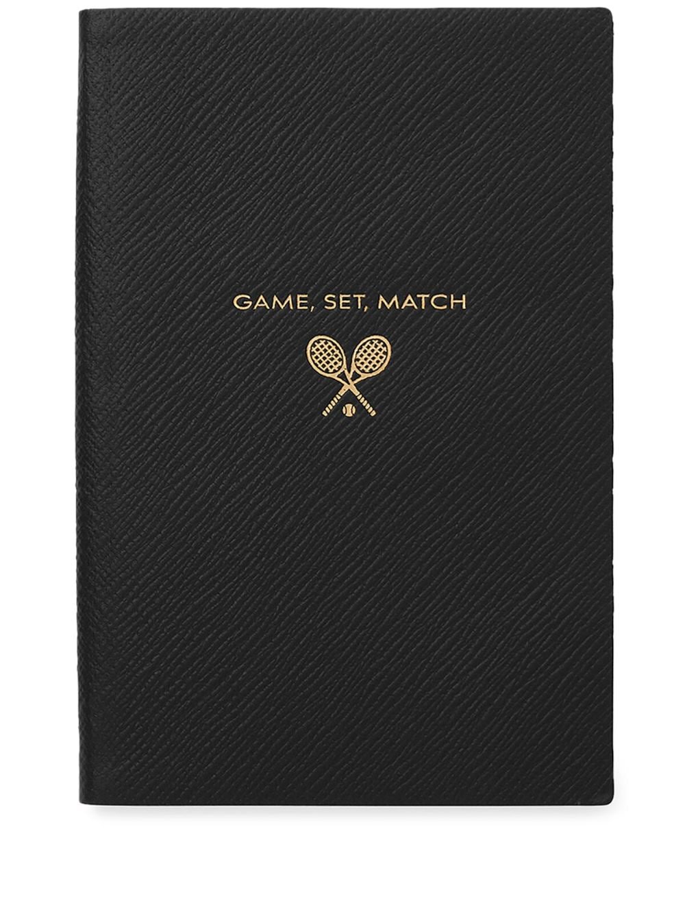 Smythson Game Set Match notebook - Black von Smythson