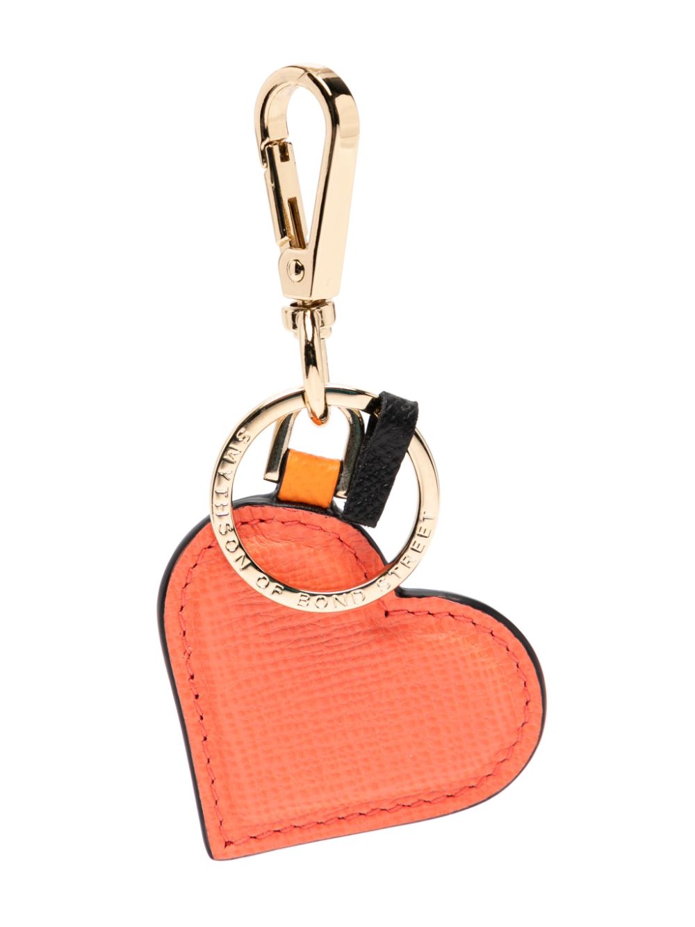 Smythson Heart keyring - Pink von Smythson