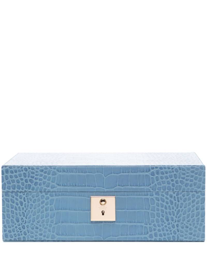 Smythson Mara jewellery box - Blue von Smythson