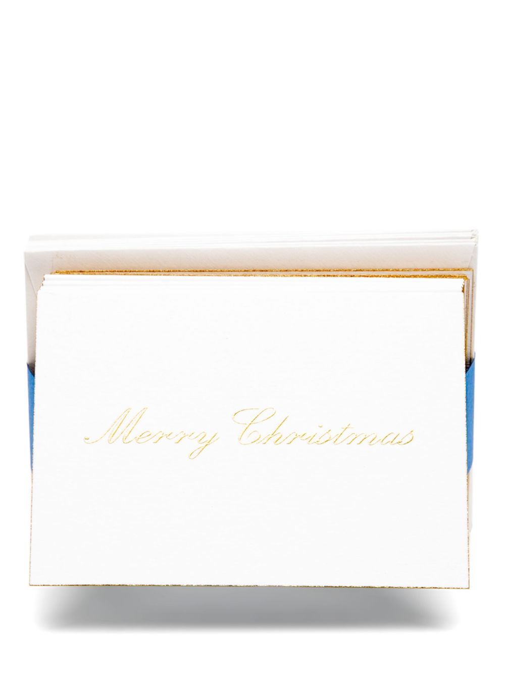 Smythson Merry Christmas gift cards - White von Smythson