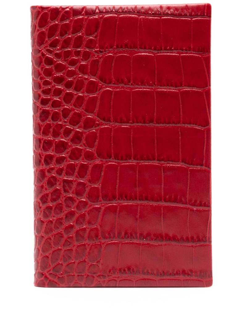 Smythson Panama notebook (14cm x 9cm) - Red von Smythson