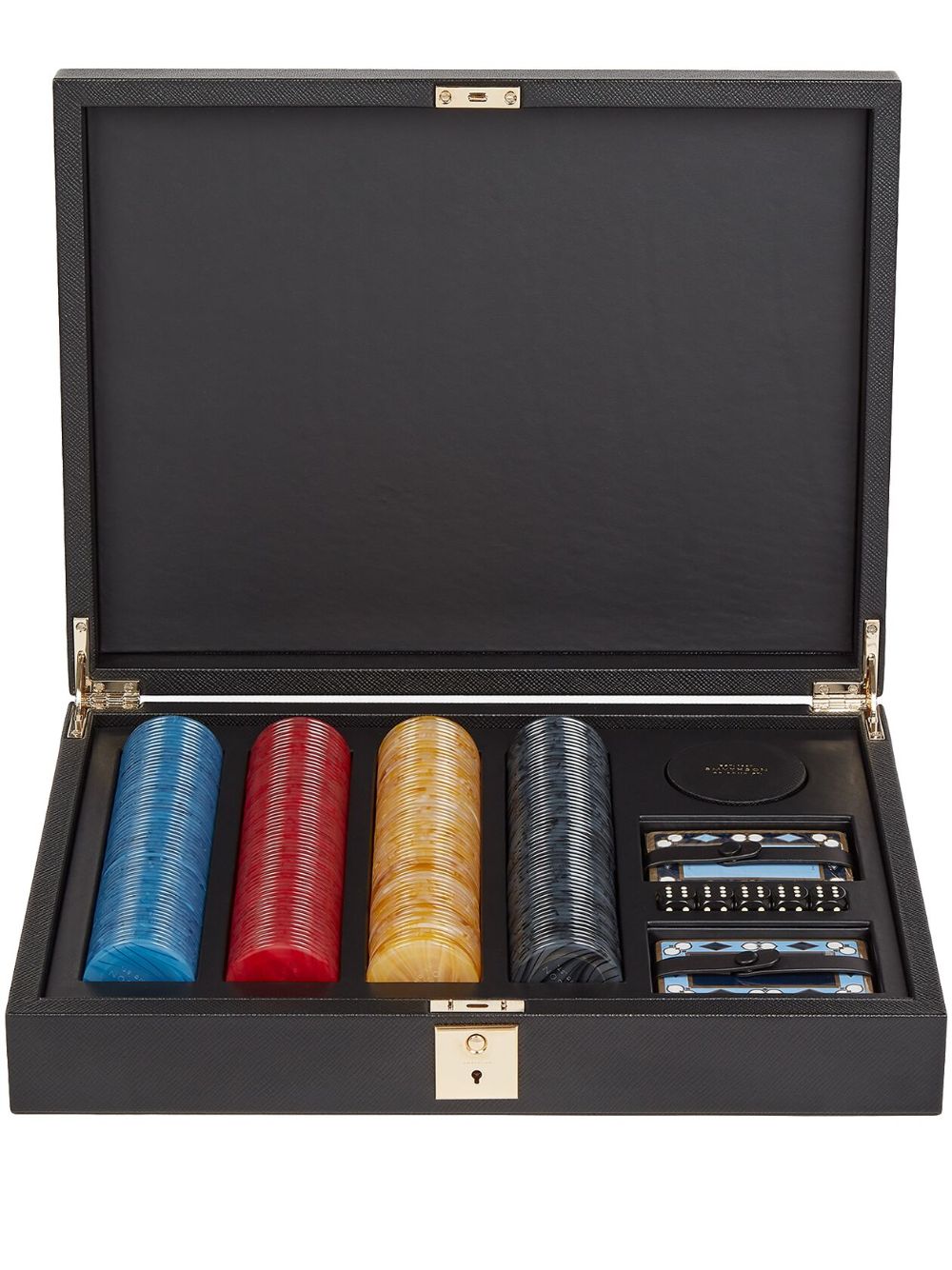 Smythson Panama poker set - Black von Smythson