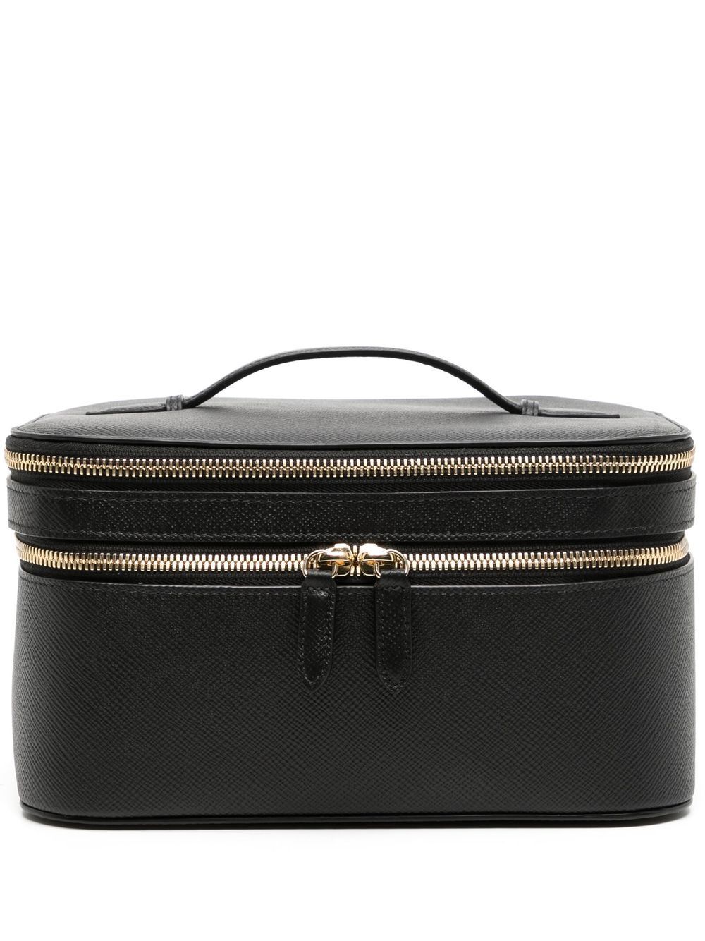 Smythson all-around zip-fastening wash bag - Black von Smythson