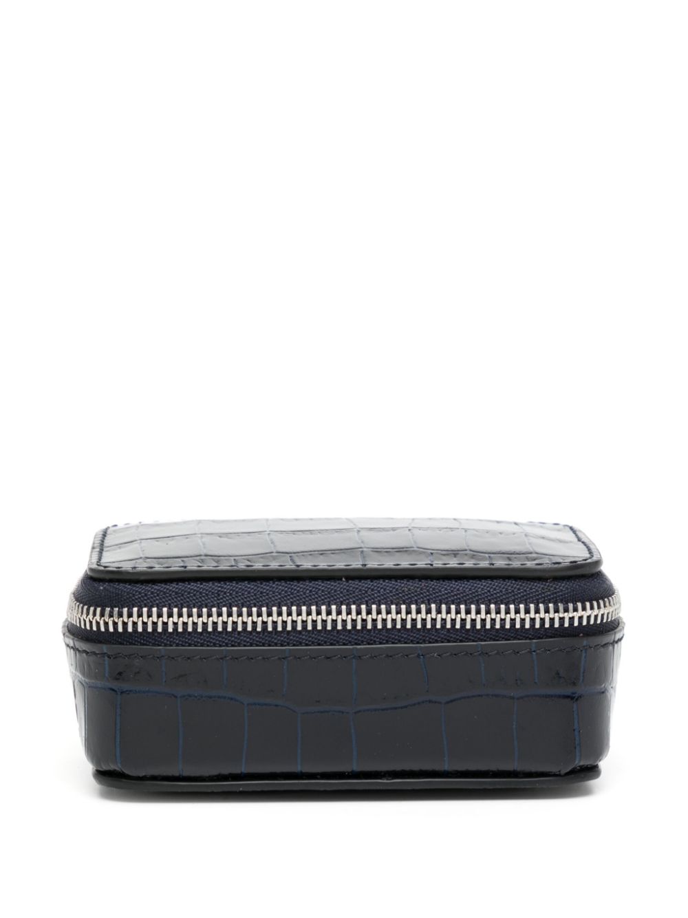 Smythson crocodille-effect leather box - Black von Smythson