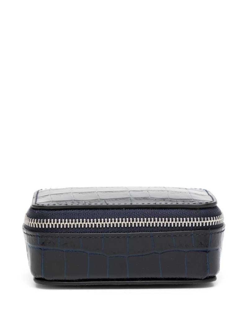 Smythson crocodille-effect leather box - Black von Smythson