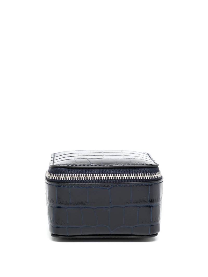 Smythson crocodille-effect leather box - Black von Smythson