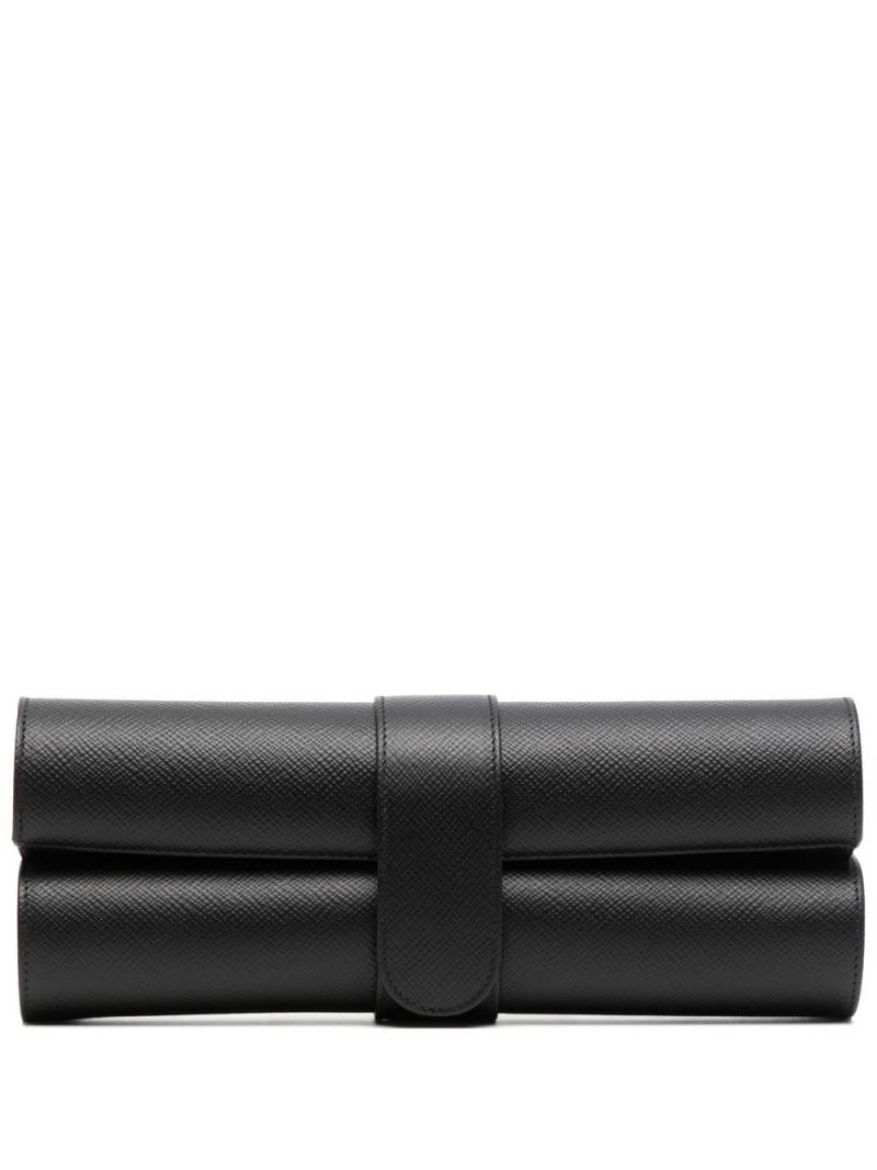 Smythson leather chess roll - Black von Smythson