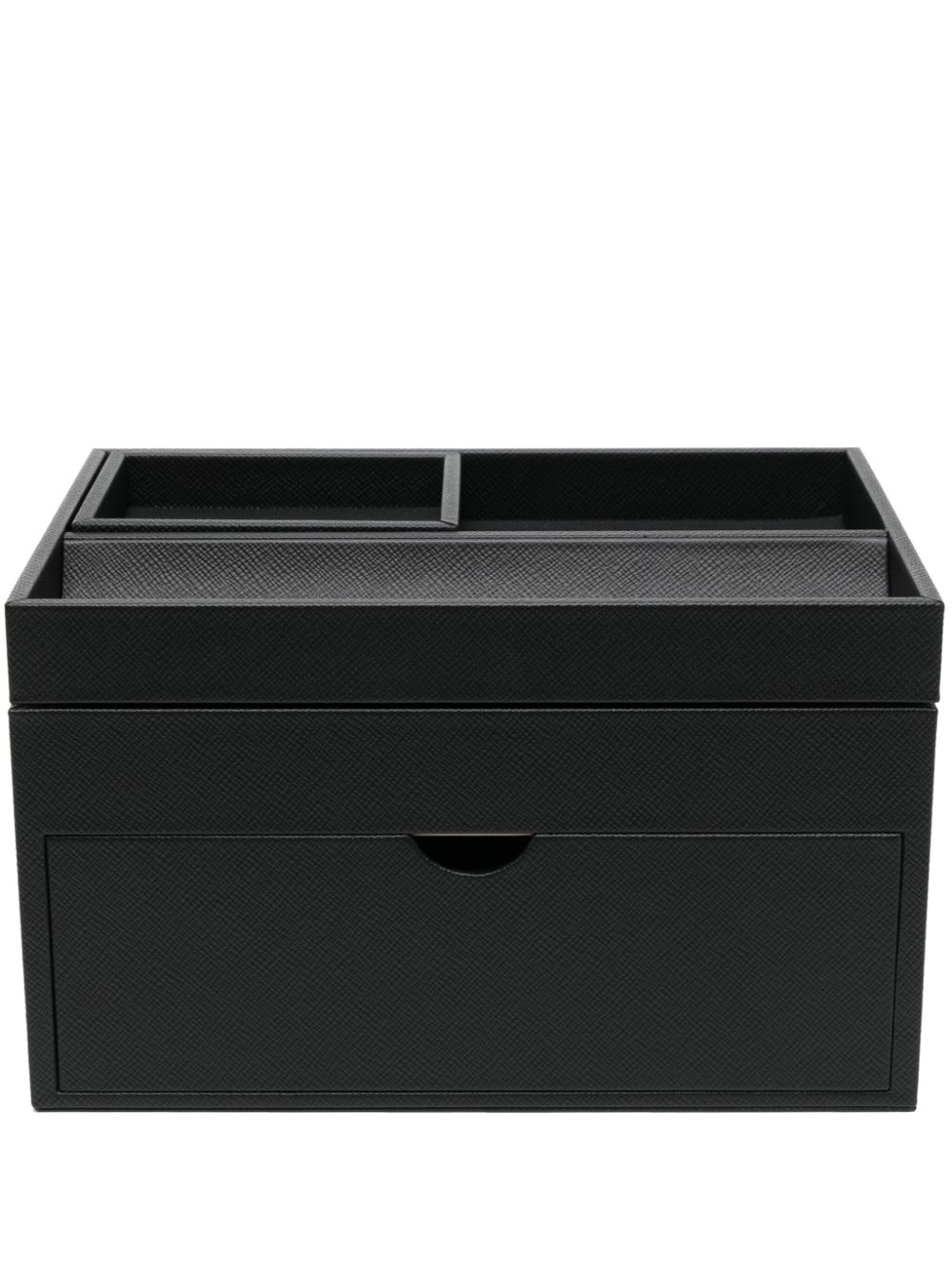 Smythson leather stationery organiser - Black von Smythson