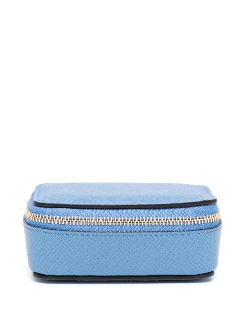 Smythson leather travel pouch - Blue von Smythson