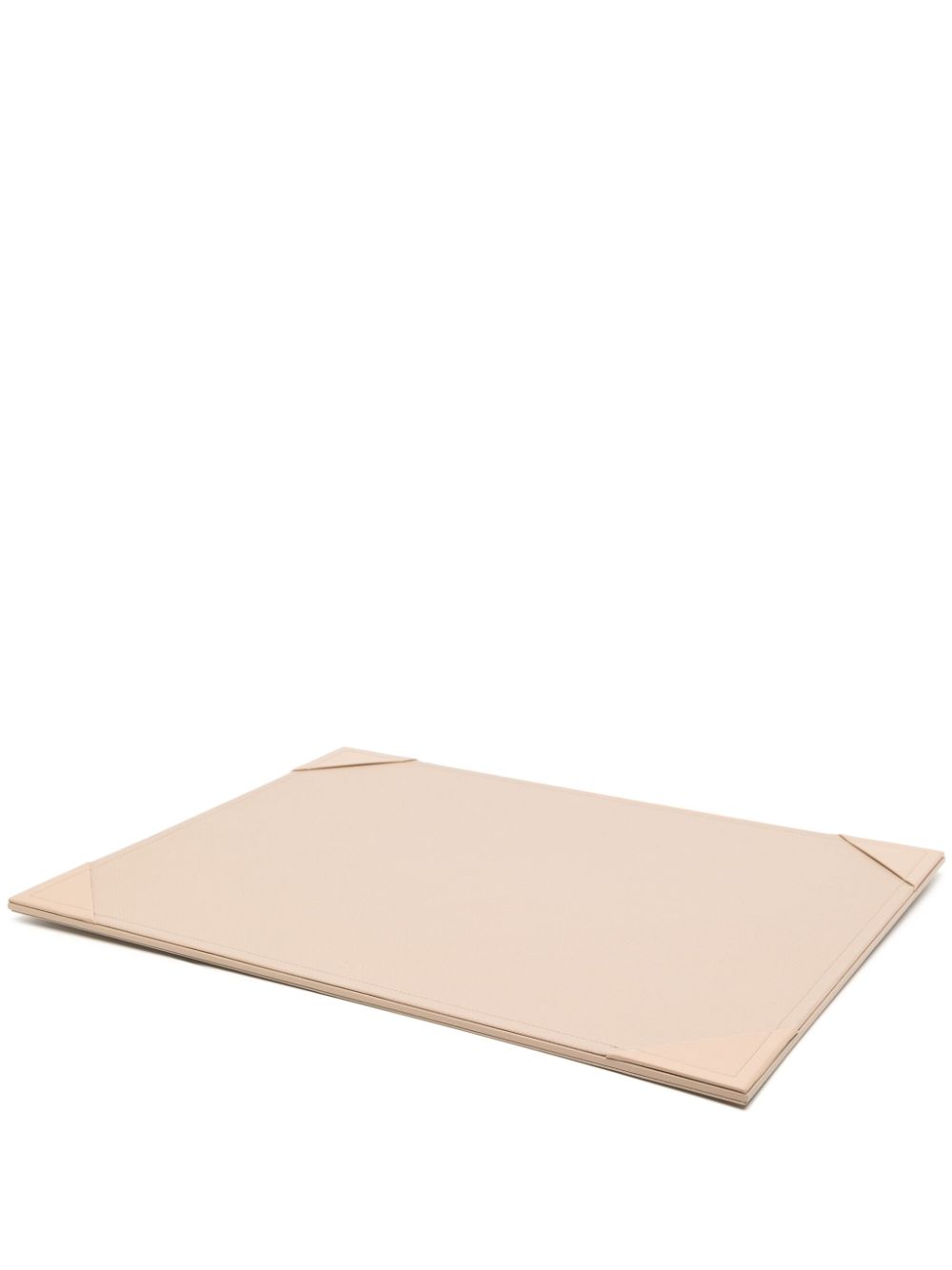 Smythson logo-print leather desk mat - Pink von Smythson