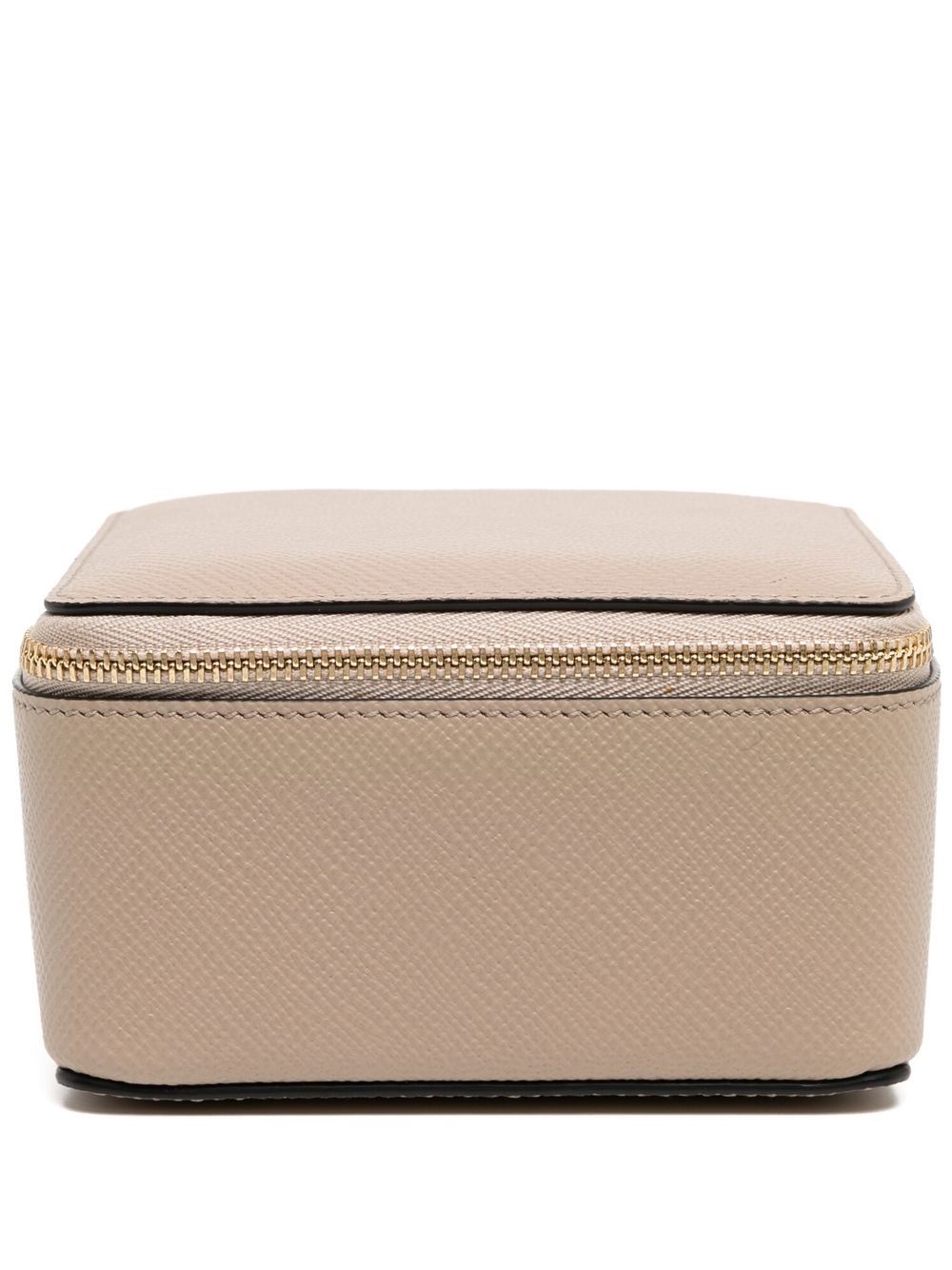 Smythson logo-stamp zip box - Neutrals von Smythson