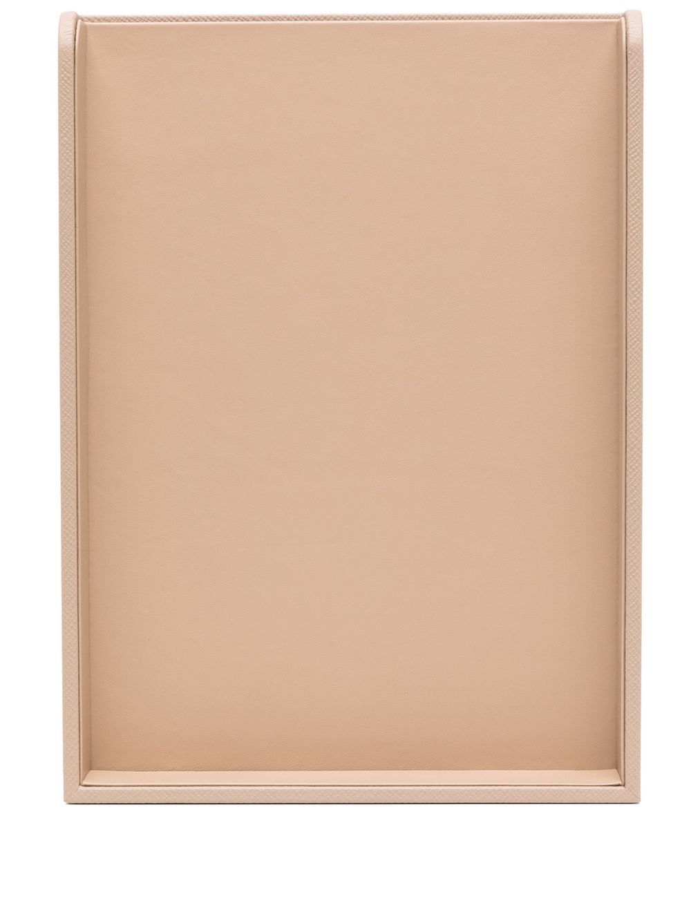 Smythson rectangle-shape leather tray - Neutrals von Smythson