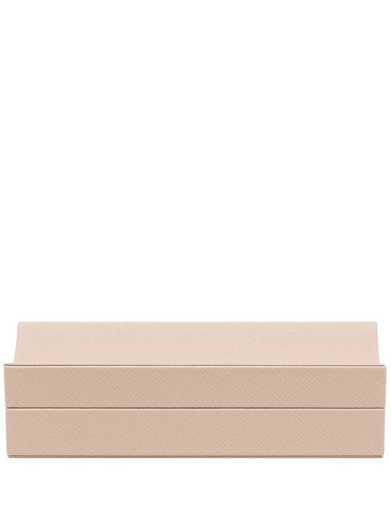 Smythson rectangular leather box - Neutrals von Smythson