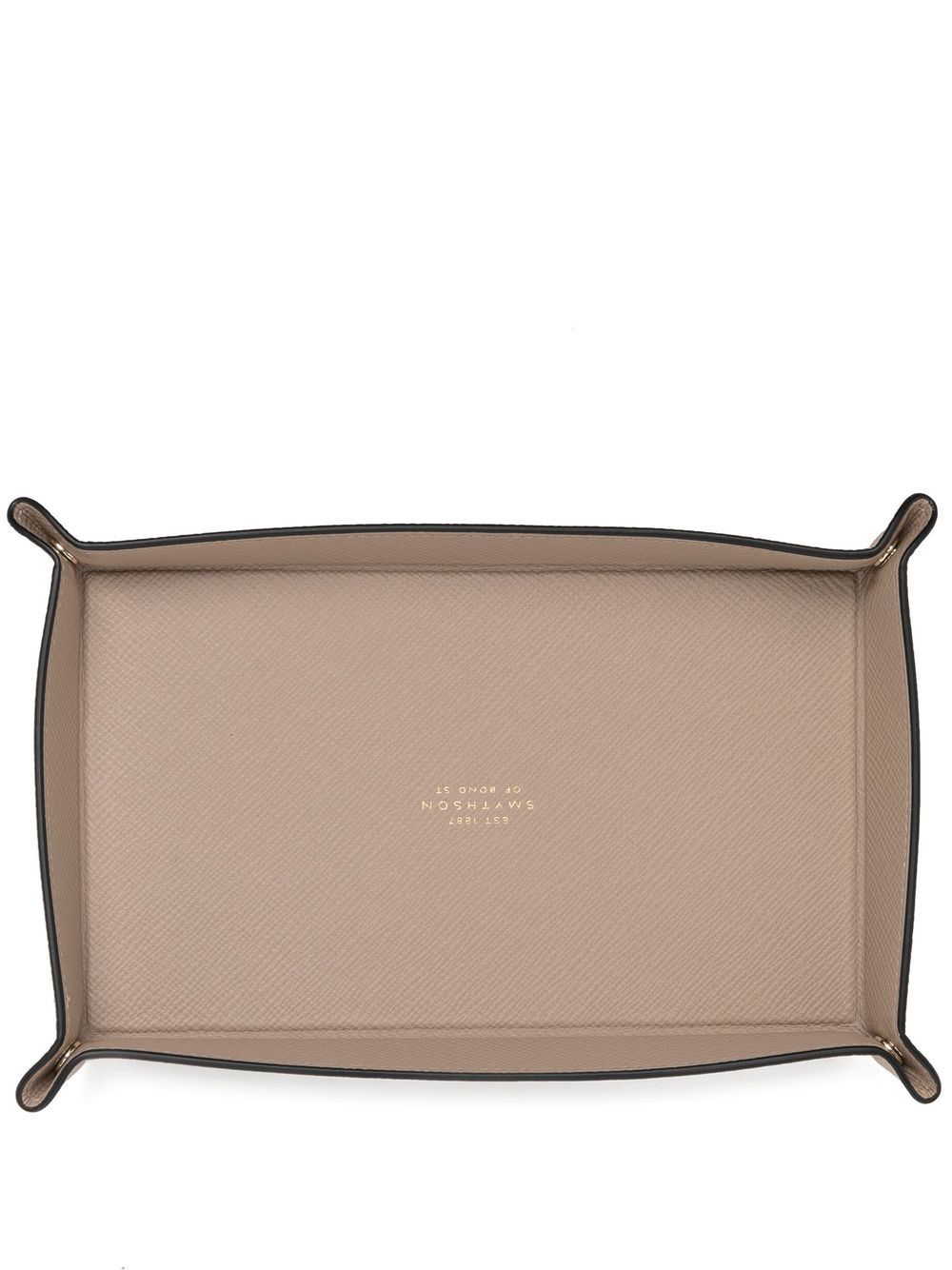 Smythson small rectangular trinket tray - Brown von Smythson