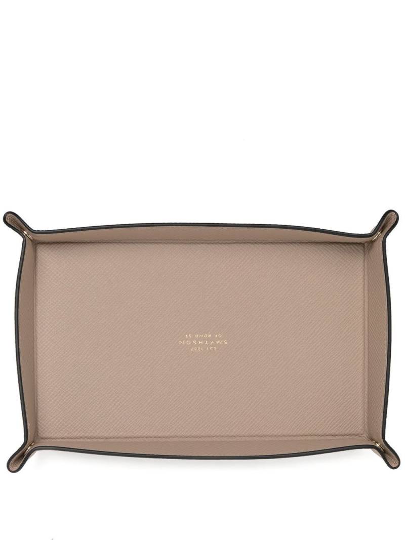 Smythson small rectangular trinket tray - Brown von Smythson