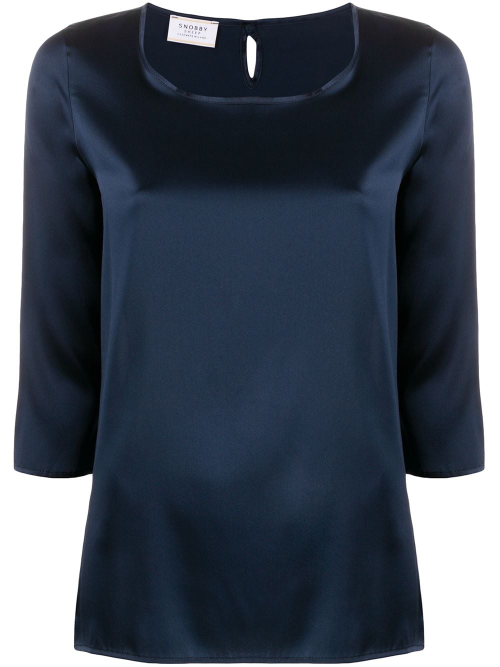 Wild Cashmere 3/4 sleeves round-neck blouse - Blue von Wild Cashmere