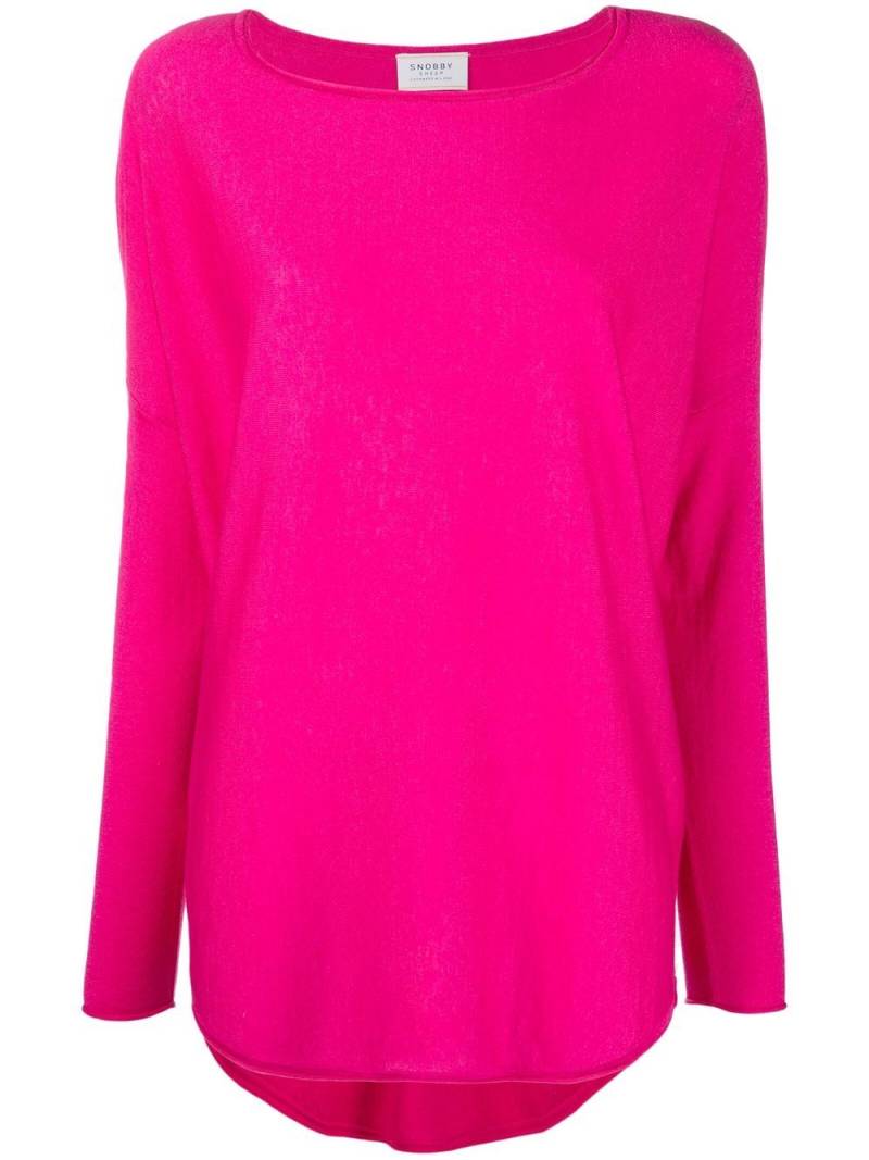 Wild Cashmere round-neck rib-trimmed jumper - Pink von Wild Cashmere