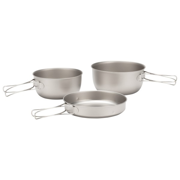 Snow Peak - 3 Piece Titanium Cook Set - Kochset grau von Snow Peak