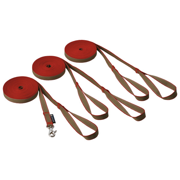 Snow Peak - Adjustable Lead Set - Hundeleine rot/braun von Snow Peak